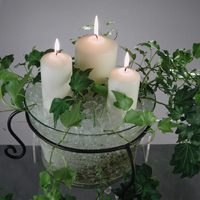 cristaux rtenteurs d'eau Floragel - Lierre et bougies
